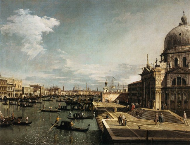 Canaletto a Canal Grandén.Videó